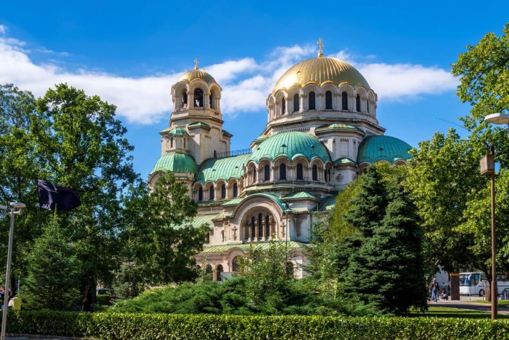 La Cattedrale di Alexander Nevsky a Sofia capitale della Bulgaria