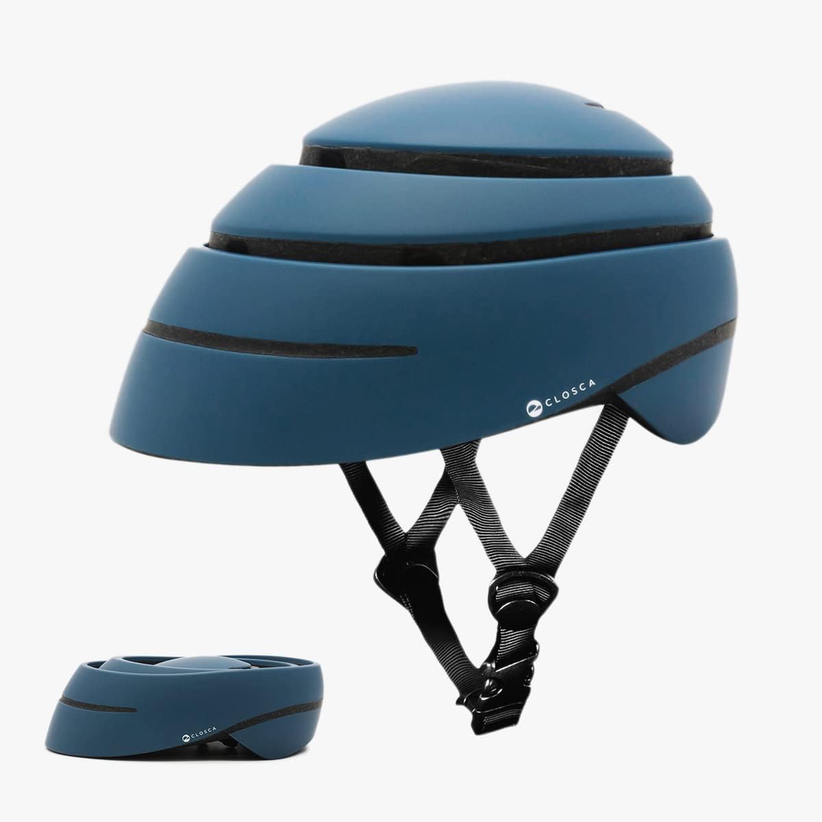 Closca Casco da Bici per Adulto, Pieghevole e Leggero Helmet Loop. Casco da Bicicletta e Monopattino Elettrico/Scooter da Donna e Uomo (Unisex). Design Brevettato (Abyss, M)